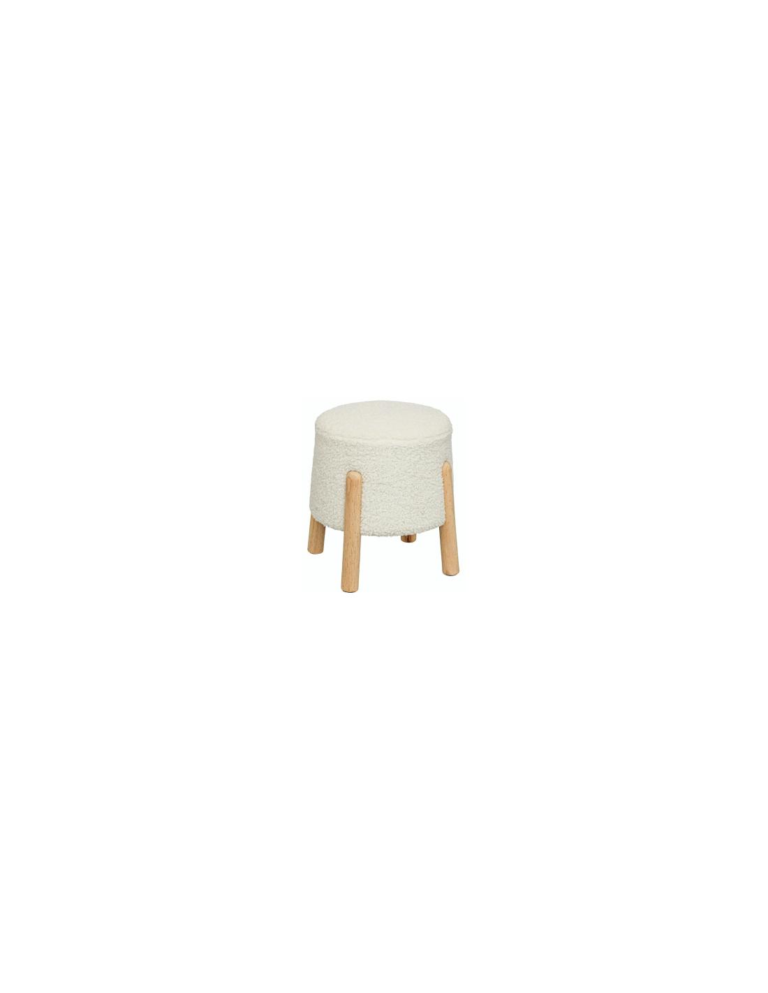 SGABELLO 202272 LEGNO/MDF 41X35X41CM BIANCO