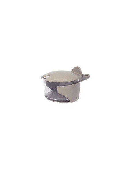 Formaggiera Jolly Tortora, contenitore polistirene,  elegante, compatta, diametro 8,5 cm