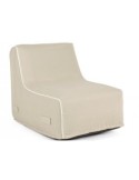 Chaise Longue Gonfiabile Rihanna, beige, tessuto idrorepellente, UV resistente, sfoderabile, per esterni, giardino, terrazza