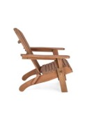 Poltrona Pieghevole Filadelfia Naturale in Legno di Acacia con Finitura Poliuretanica, comoda e resistente per esterni
