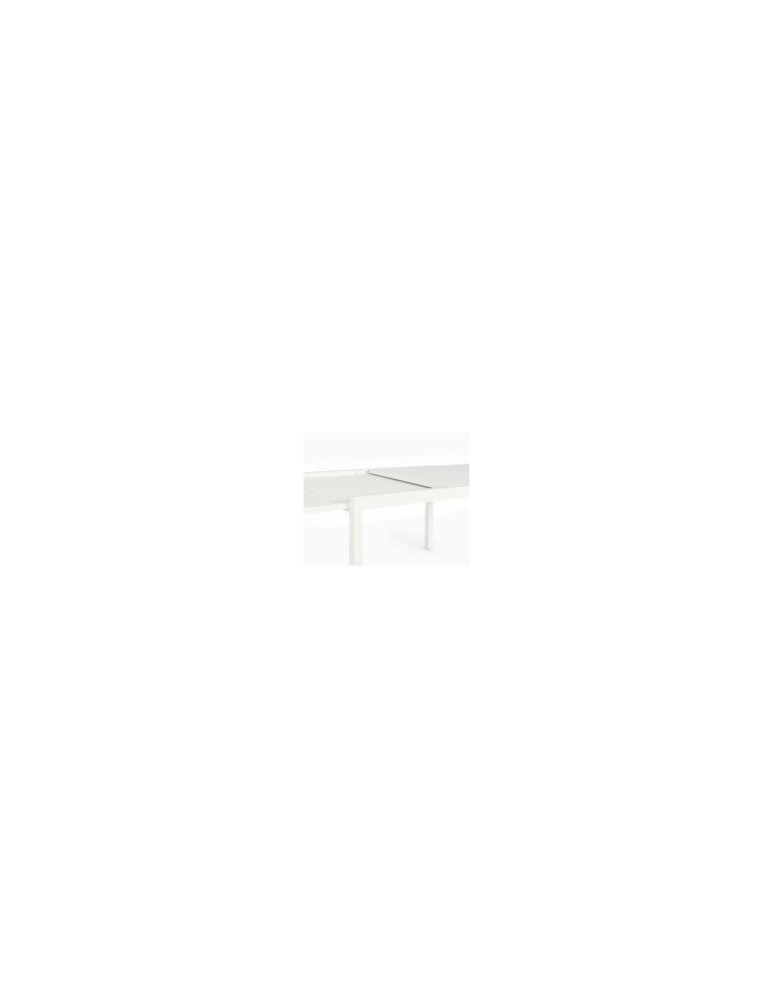 Tavolo Bizzotto 0662713 allungabile legno e alluminio 135/270X90 Bianco | TreG Ingrosso