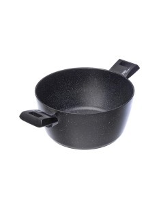 Casseruola Moneta Etnea 20 cm, Alluminio Forgiato, Antiaderente Effetto Pietra