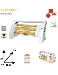 STUFA AL QUARZO C/VENT 1200W QUARZ-FAN su TreG Ingrosso