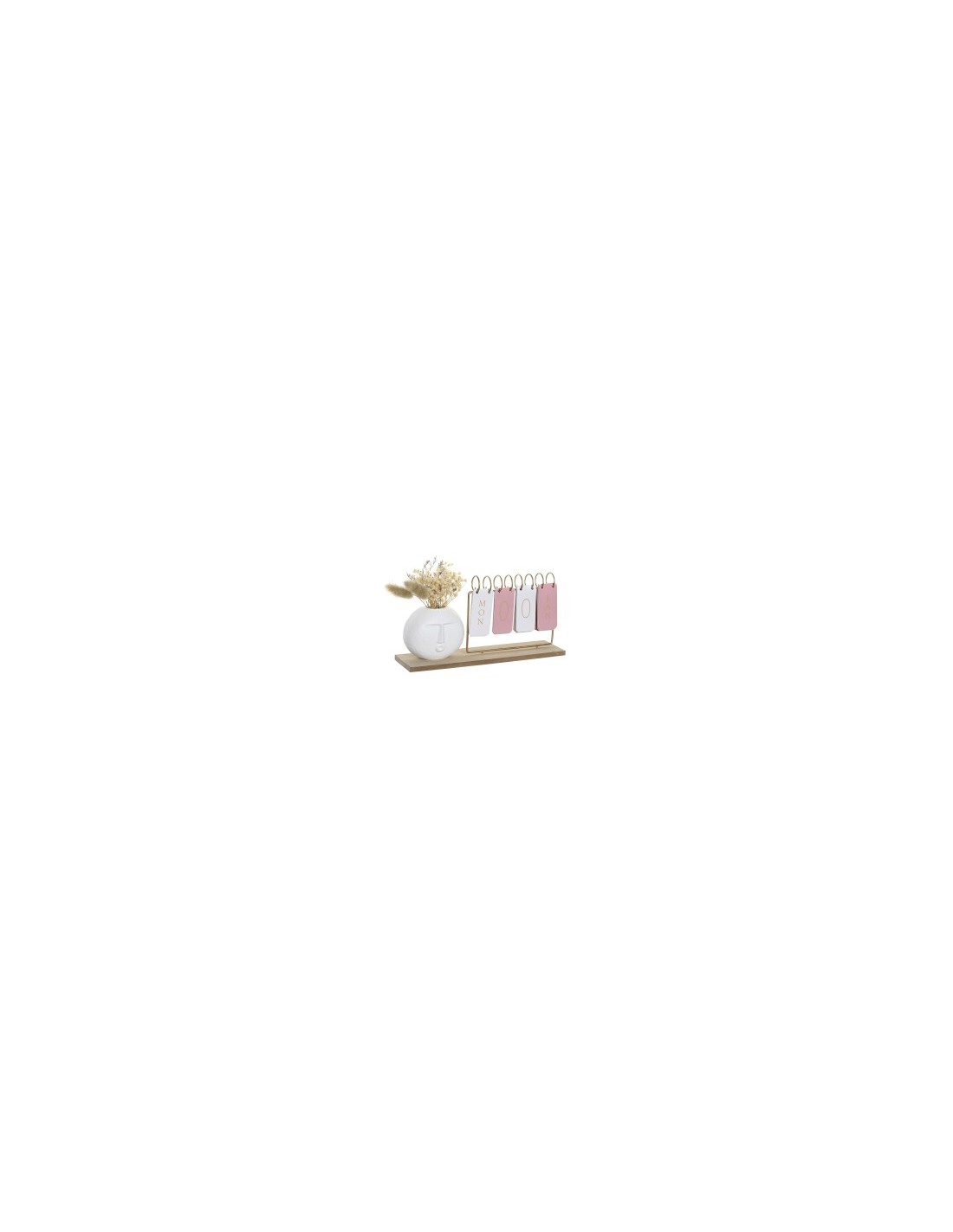 CALENDARIO LD206102 VASO MDF/METALLO 24X7X15CM su TreG Ingrosso