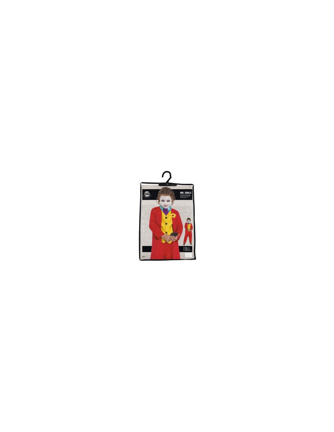 Mr Smile Costume Halloween, Taglia 7-9 anni, Costumi per Bambini