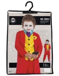 Mr Smile Costume Halloween, Taglia 10-12 anni, Costumi per Ragazzi