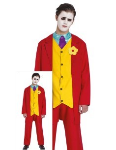 Mr Smile Costume Halloween, Taglia 14-16 anni, Costumi per Ragazzi