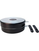 COSTANZA FORNETTO DA GAS DOPPIA PADELLA ANTIADERENTE D.28 CM ALLUFL...