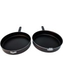 COSTANZA FORNETTO DA GAS DOPPIA PADELLA ANTIADERENTE D.28 CM ALLUFL...