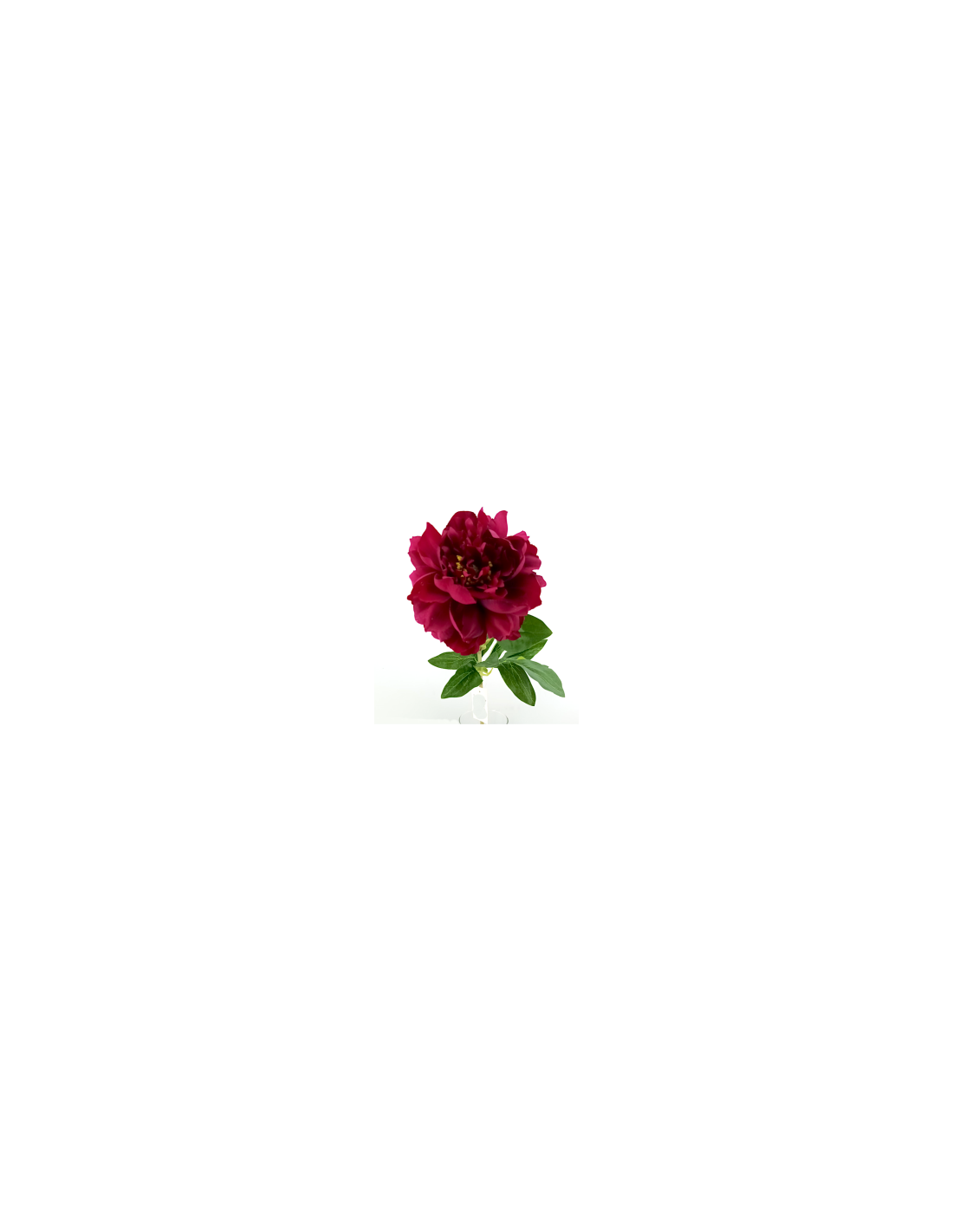 FIORE 40000001-22 PEONIA BURGUNDY 65CM