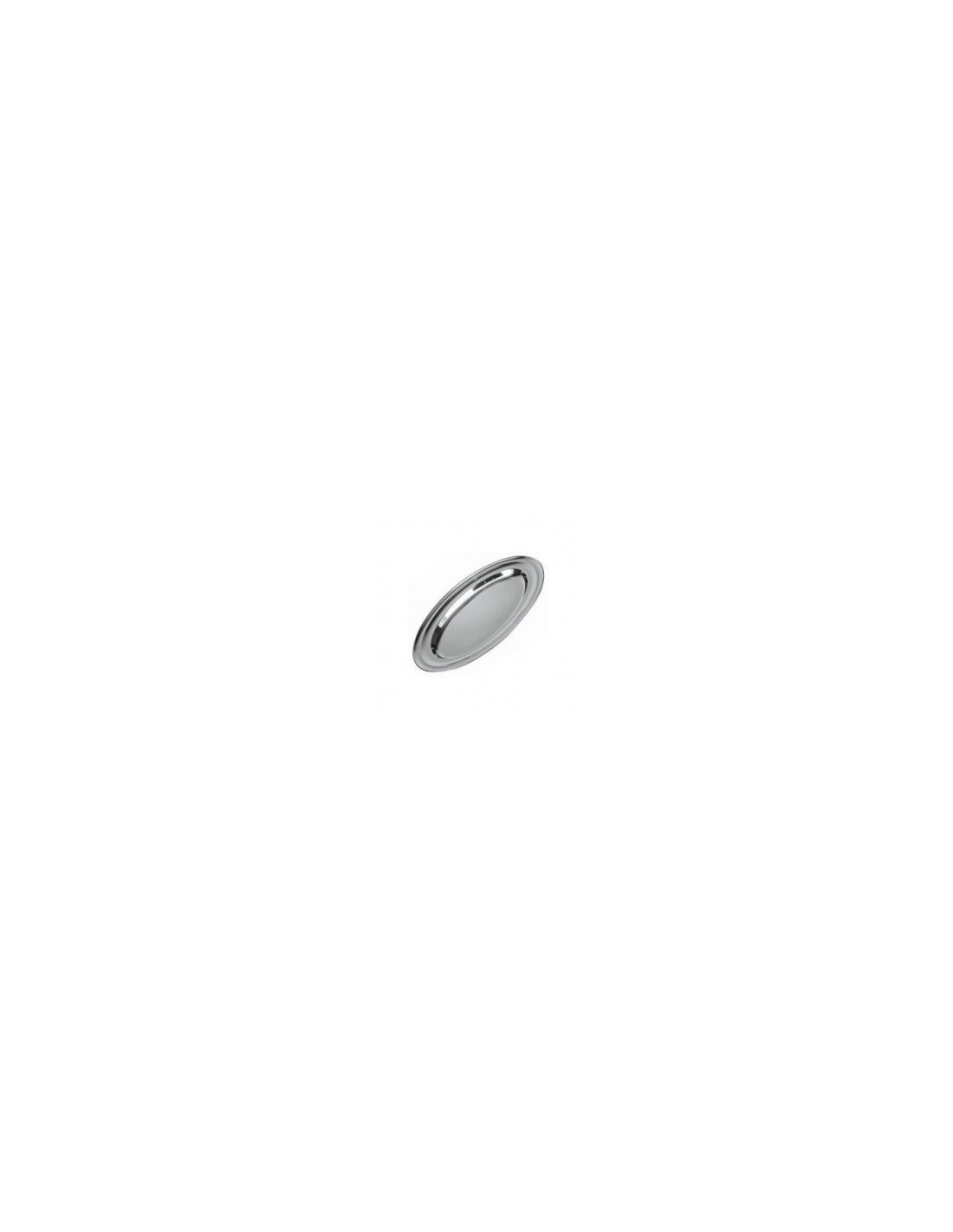 VASSOIO OVALE PORTA ALIMENTI IN ACCIAIO INOX 50 CM ILSA su TreG Ing...
