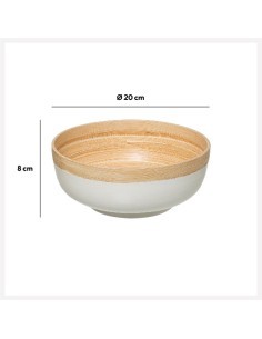 INSALATIERA BAMBOO 20CM BIANCO su TreG Ingrosso