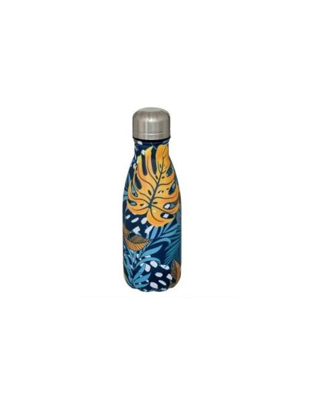 Bottiglia termica 202559 0,26L in acciaio inox, decorata, colori assortiti, 6h caldo, 10h freddo