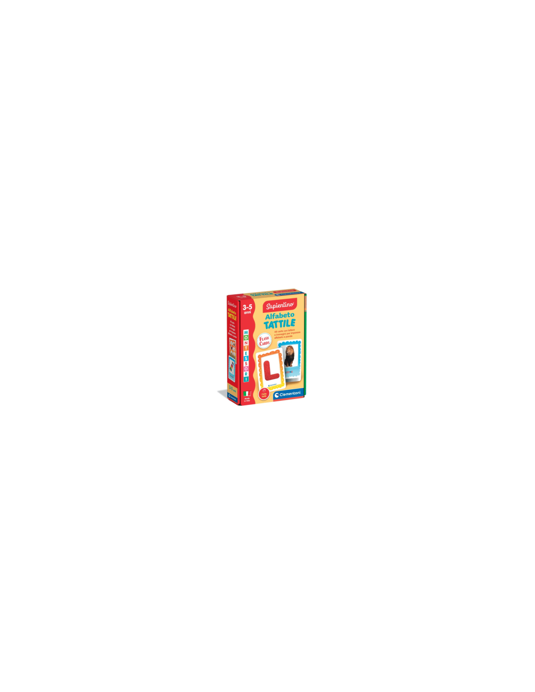 SAPIENTINO 16838 ALFABETO TATTILE FLASHCARDS