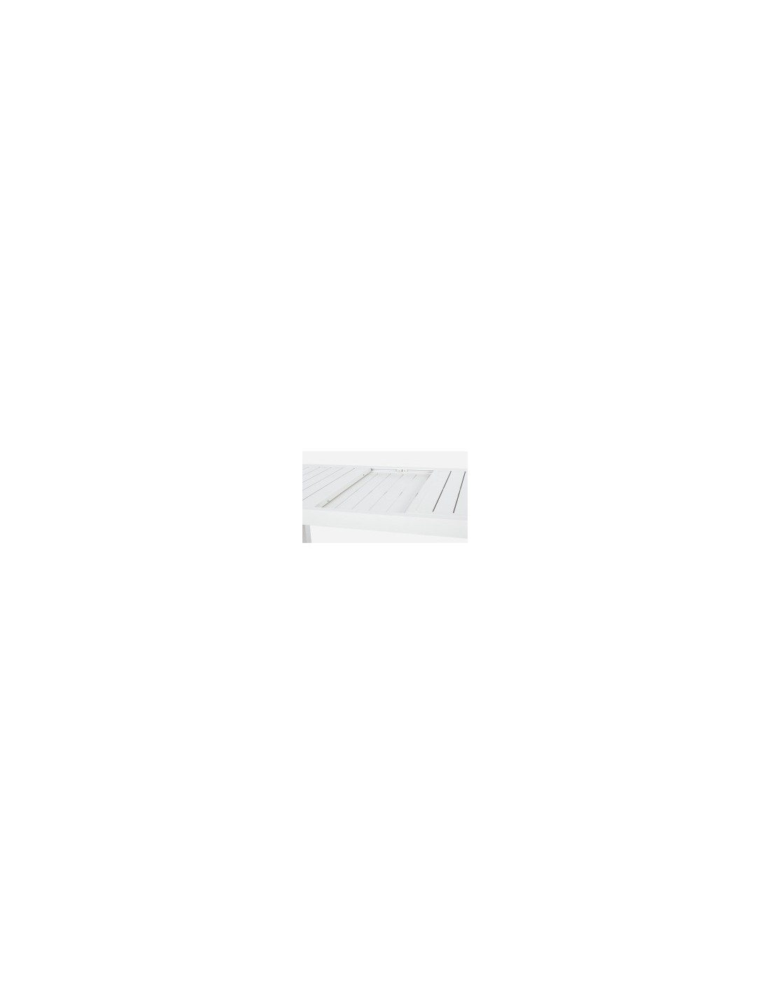 Tavolo alluminio Hilde 160-240x90 bianco, tavolo allungabile, tavolo  moderno