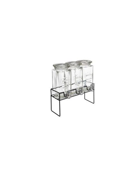 SET 3 DISPENSER 154873 VETRO 1,5LT CON SUPPORTO