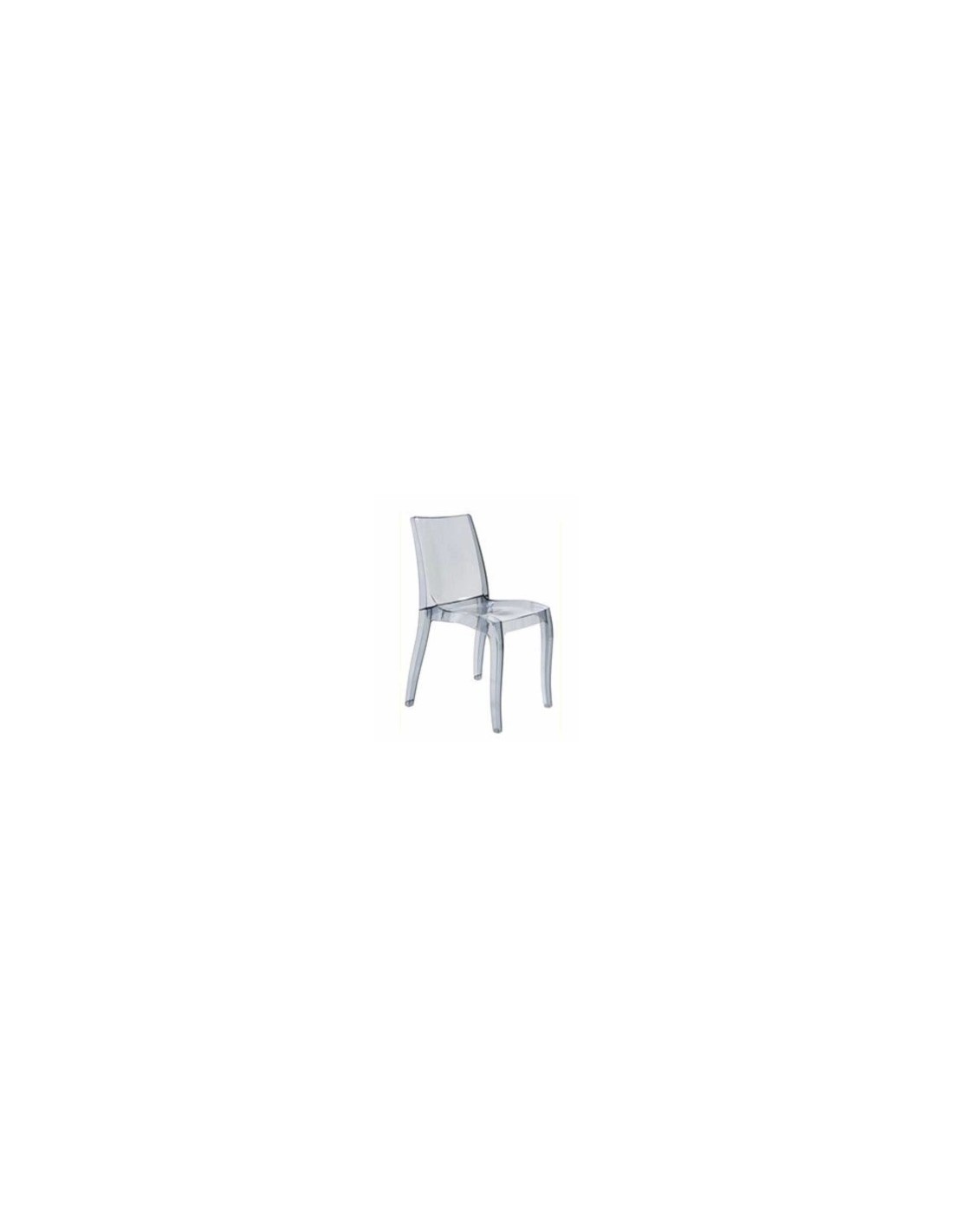 SEDIA CRISTAL LIGHT TRASPARENTE su TreG Ingrosso