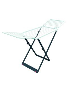 Stendibiancheria Perla, resina ultraresistente, con ruote, 20 metri di stenditura, pieghevole, cm 190x54,5x90h