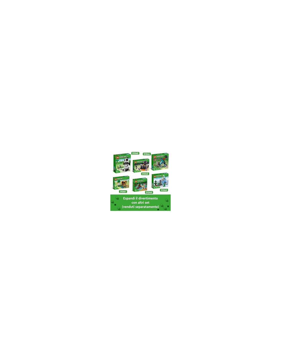 MINECRAFT COTTAGE DELL'APE 21241 su TreG Ingrosso