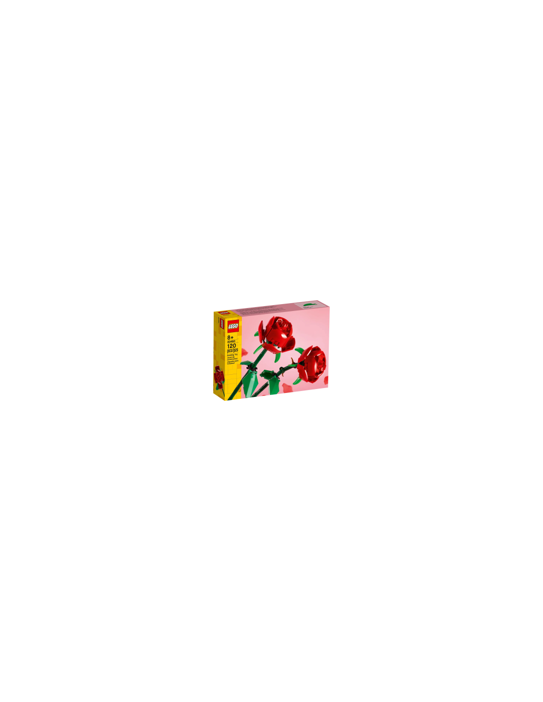 LEGO Creator Rose, Set di Fiori Finti da Costruire, Decorazione per Casa e Accessori per Bambini da 8 Anni 40460