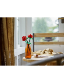 LEGO Creator Rose, Set di Fiori Finti da Costruire, Decorazione per Casa e Accessori per Bambini da 8 Anni 40460