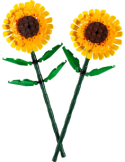 LEGO Creator Girasoli, Fiori Finti da Costruire, Decorazioni per Casa o Cameretta, Regalo Creativo per Bambini 40524