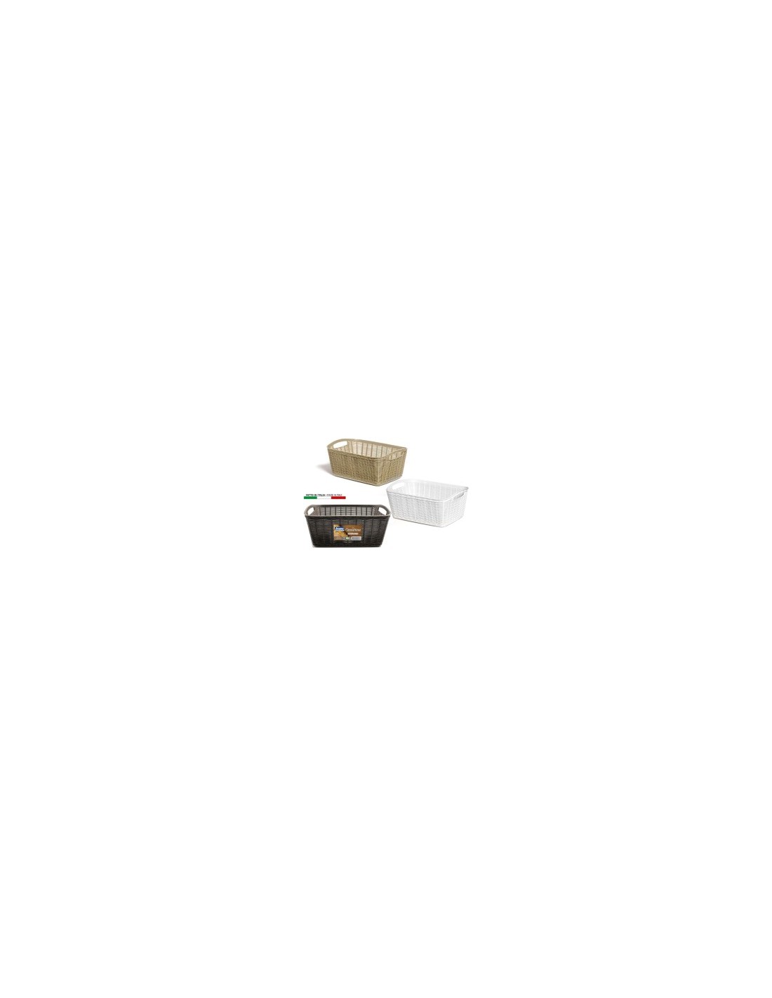 CESTINO 11225/6 CANESTRINA MAXI ASSORTITO 38X29X16CM