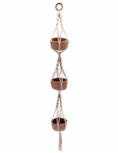 FIORIERA 109751 COTONE CON 3 VASI 15X140CM DA APPENDERE