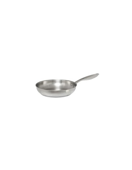 Padella 24 cm inox induzione, antiaderente, acciaio resistente, adatta per cucina a gas e induzione, facile da pulire