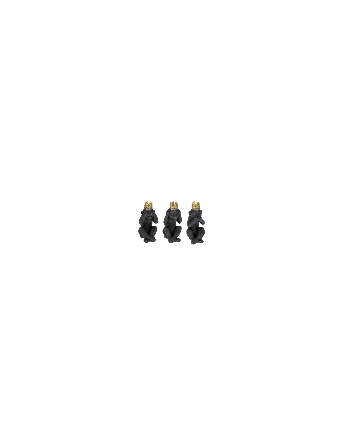 FIGURA SCIMMIA 107586 RESINA H16CM ASSORTITO