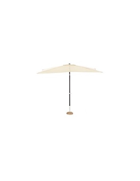 Ombrellone a palo centrale Garden 3×3 m Ecrù My Garden, struttura in alluminio, telo impermeabile