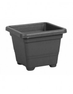 VASO QUADRATO 54CM ANTRACITE C/SOTTOV su TreG Ingrosso