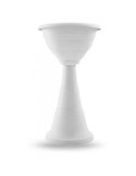 VASO COLONNA PER FIORI BIANCO 39X70 CM VECA su TreG Ingrosso