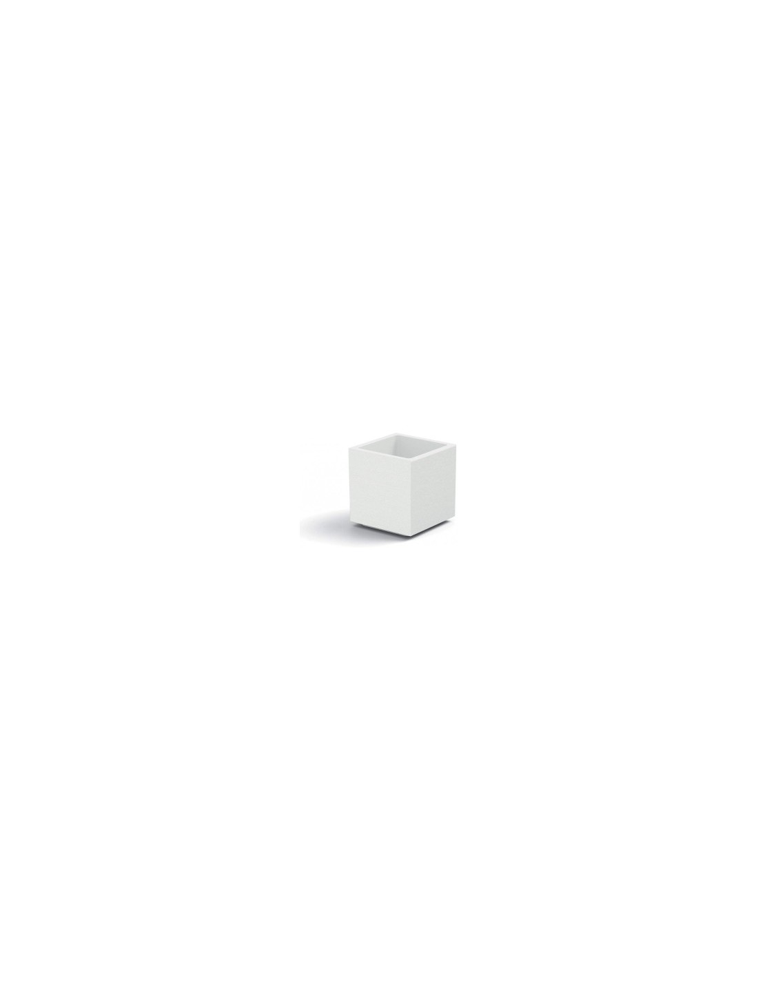 MATHERIA VASO CUBO 40CM BIANCO su TreG Ingrosso
