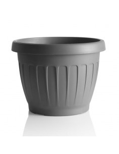 VASO TERRA D 35 CM GRIGIO su TreG Ingrosso