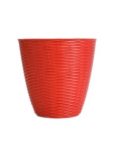 PORTAVASO PAGLIA D 29 X H 27 CM ROSSO su TreG Ingrosso