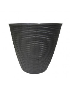 PORTAVASO PAGLIA D 29 X H 27 CM ANTRACITE su TreG Ingrosso