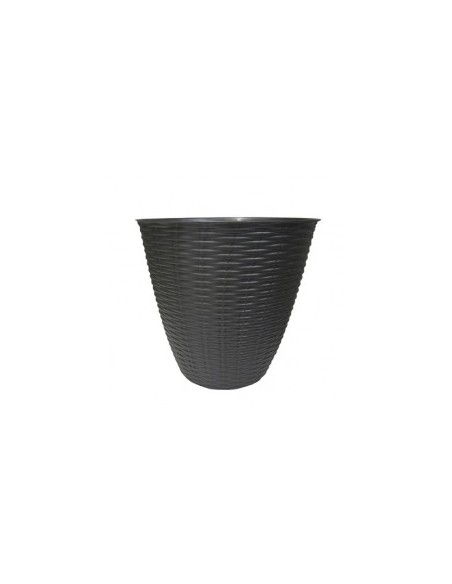 PORTAVASO PAGLIA D 29 X H 27 CM ANTRACITE su TreG Ingrosso