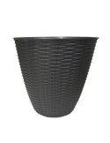 PORTAVASO PAGLIA D 24 X H 22.3 CM ANTRACITE su TreG Ingrosso