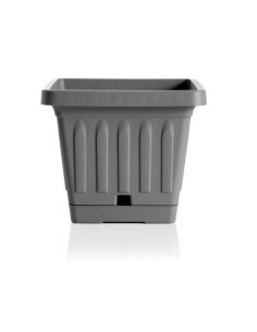 VASO TERRA 31402 QUADRATO 40X40 GRIGIO su TreG Ingrosso