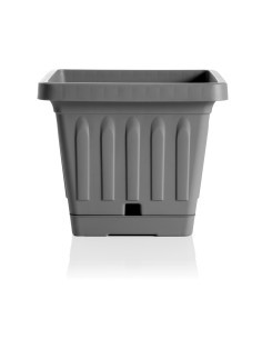VASO TERRA 31399 QUADRATO 20X20 GRIGIO