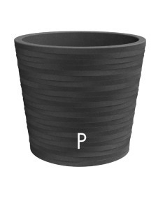 HERMES VASO ELEGANCE 30CM ANTRACITE su TreG Ingrosso