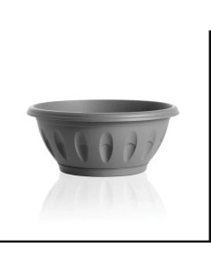 CIOTOLA ALBA 31740 40CM GRIGIO CON SOTTOVASO su TreG Ingrosso