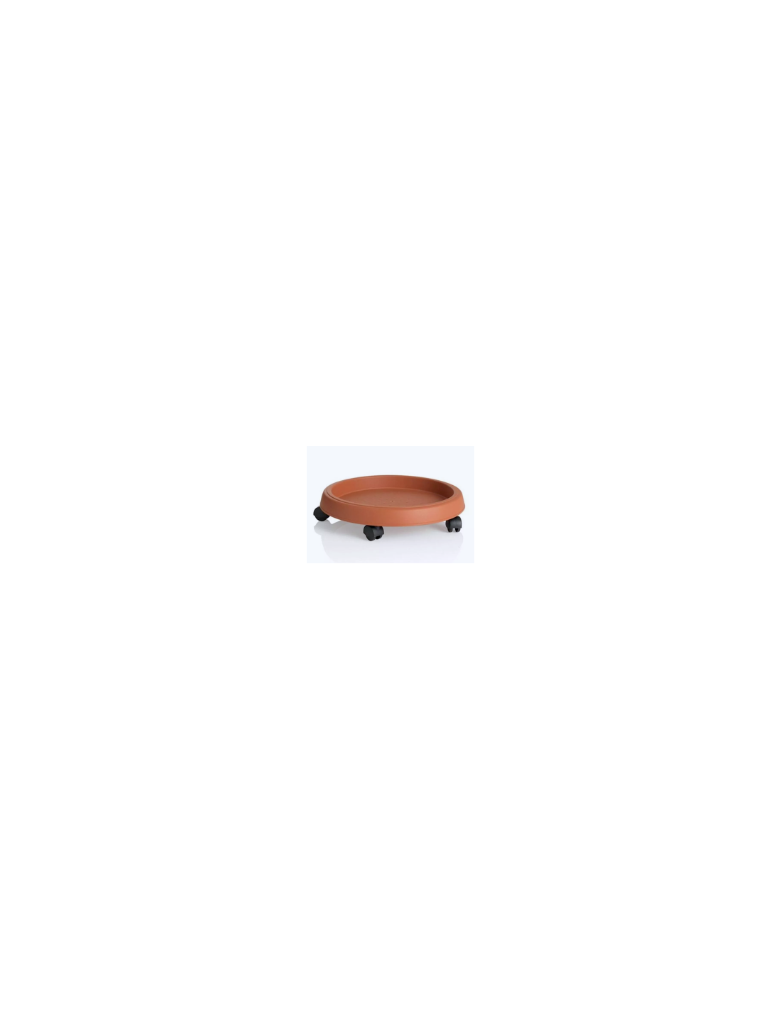 SOTTOVASO 20203 40CM C/RUOTE TERRACOTTA