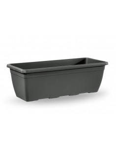 NAXOS FIORIERA CON SOTTOVASO IN PLASTICA 40 CM ANTRACITE VECA su Tr...