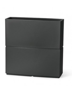 PATIO FIORIERA ALTA 80CM CON INSERTI ANTRACITE VECA su TreG Ingrosso