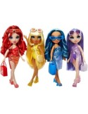 Rainbow High Swim & Style, Bambola 28 cm, Bambole Assortite, Costume da Bagno Rimovibile, Accessori Moda