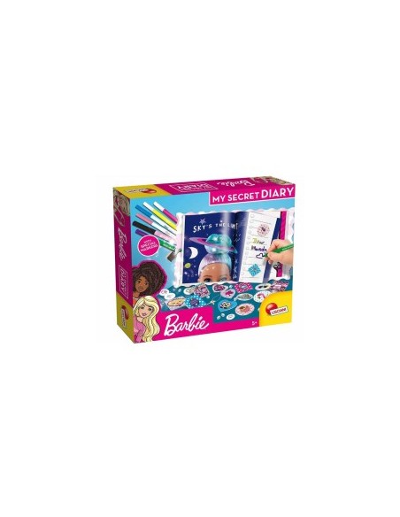 Giochi Barbie My Secret Diary, Diario Segreto Personalizzabile, Gemme Adesive, Lucchetto e Chiavi, Stickers e Pennarelli