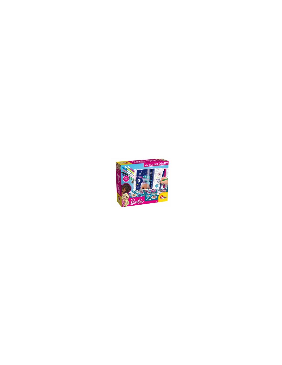 Giochi Barbie My Secret Diary, Diario Segreto Personalizzabile, Gemme Adesive, Lucchetto e Chiavi, Stickers e Pennarelli