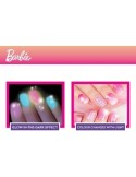 Barbie My Trend Nail Art-Colour Change, Kit per Creare Smalti Cambia Colore, Macchina Asciuga Smalto, Gemme Adesive-Lisciani